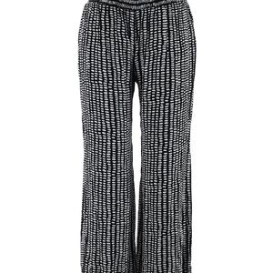 CAbi Black and White Wide Leg Pants